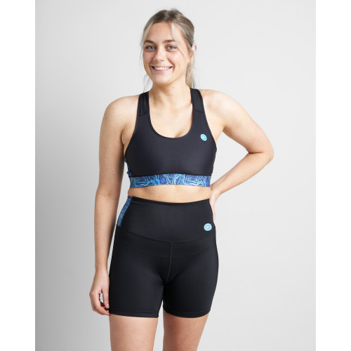 Womens High Waist Sports Shorts - SEAGRASS